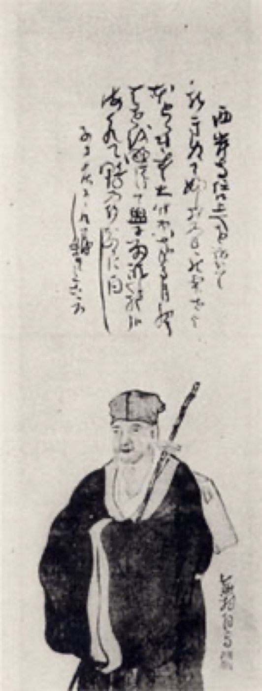 与謝蕪村が描いた松尾芭蕉の像